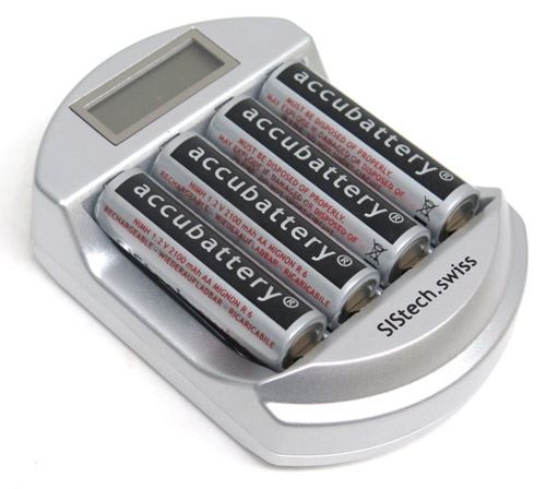 Swisscharger P3 + 4 Stk. AA Mignon Akkus