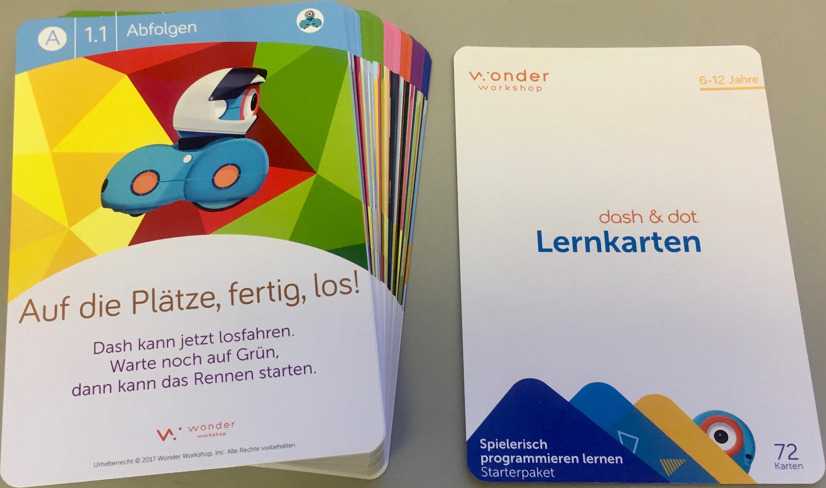 Cue Dash Dot Wonder Workshop Spielkarten Anleitungen