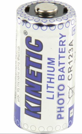 CR123A - Photo Battery Lithium Manganese Dioxide 3 V 1.6 Ah,