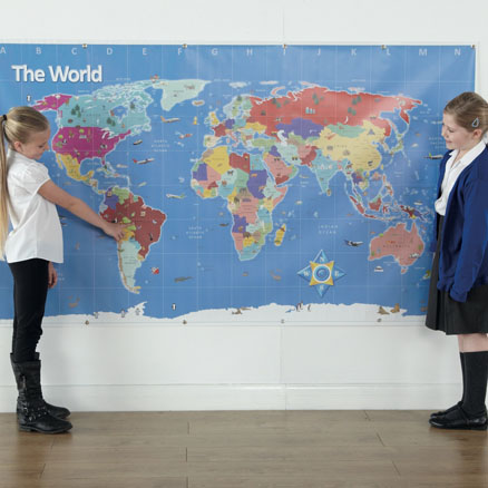 Percorso per Bee-Bot: mappa del mondo