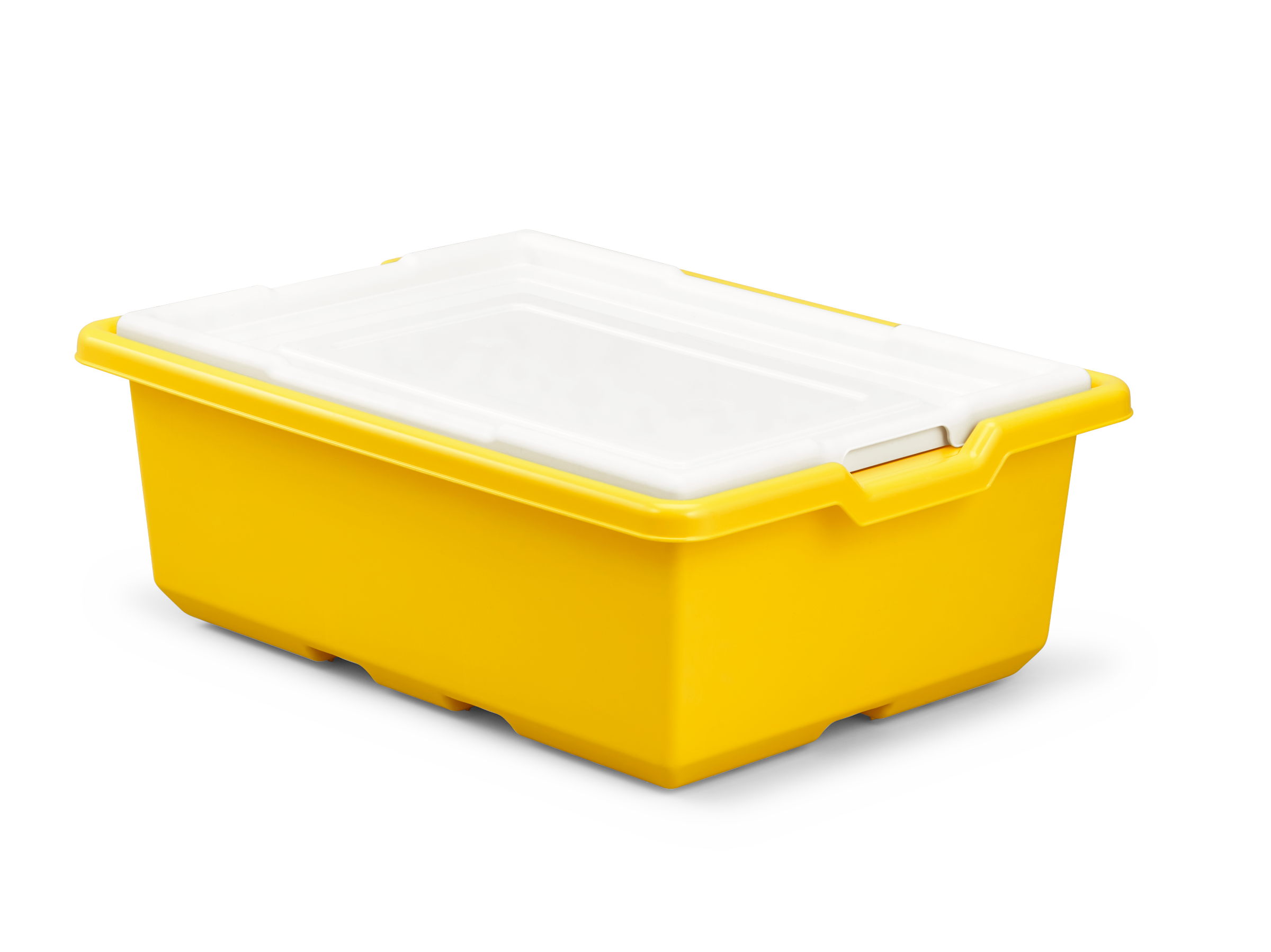 Mittelgrosse Aufbewahrungsbox, gelb (1 Stück)