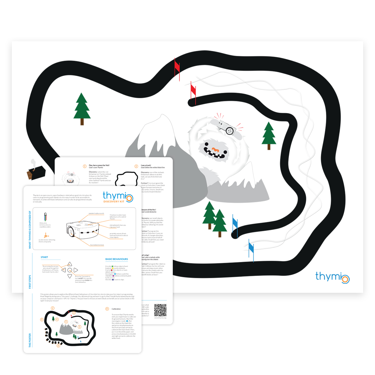 Thymio II Entdeckungskarte Yeti