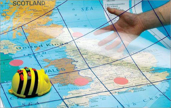 Bee-Bot Transparente Rasterfolie